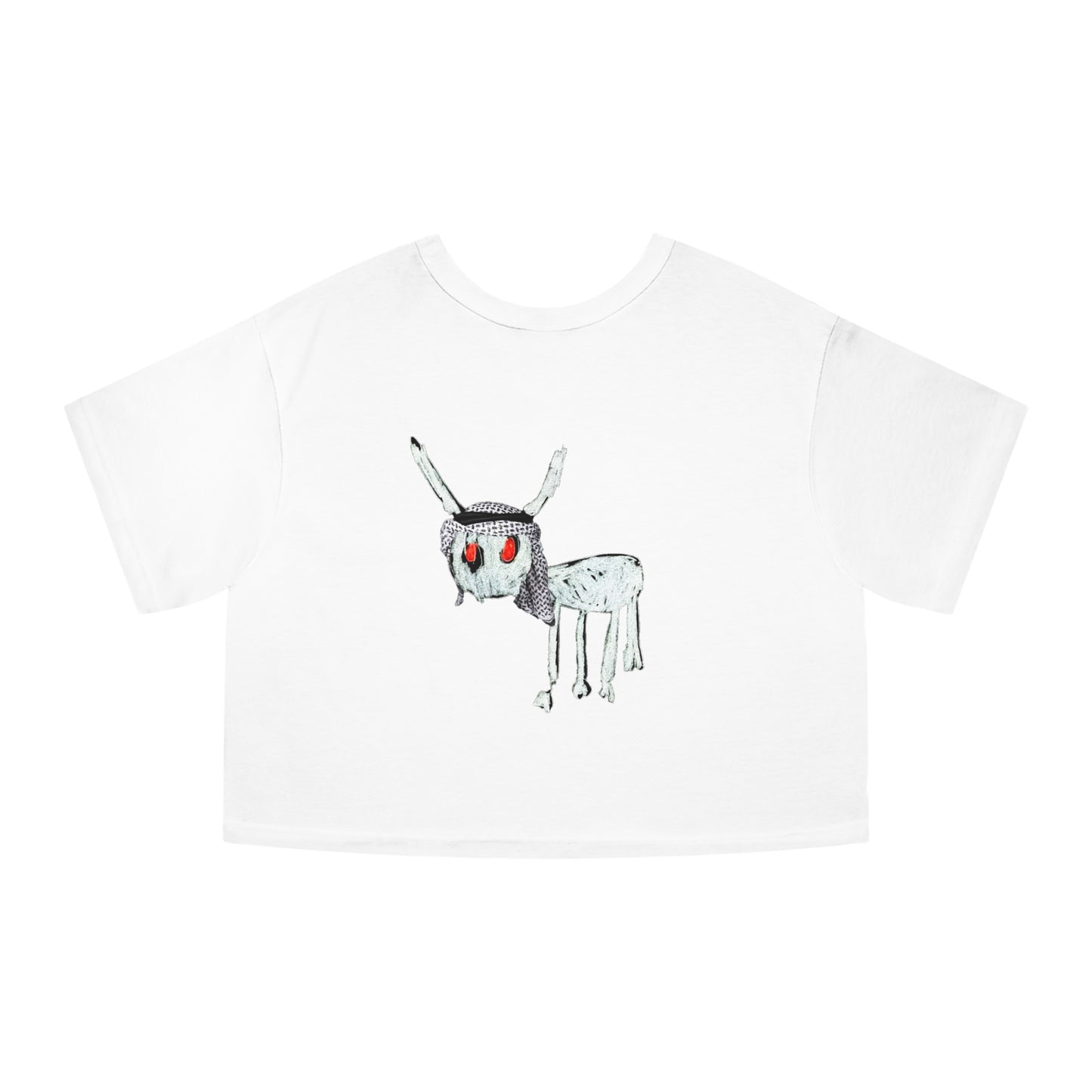 Lil Palestine Champion Crop Top Reverse