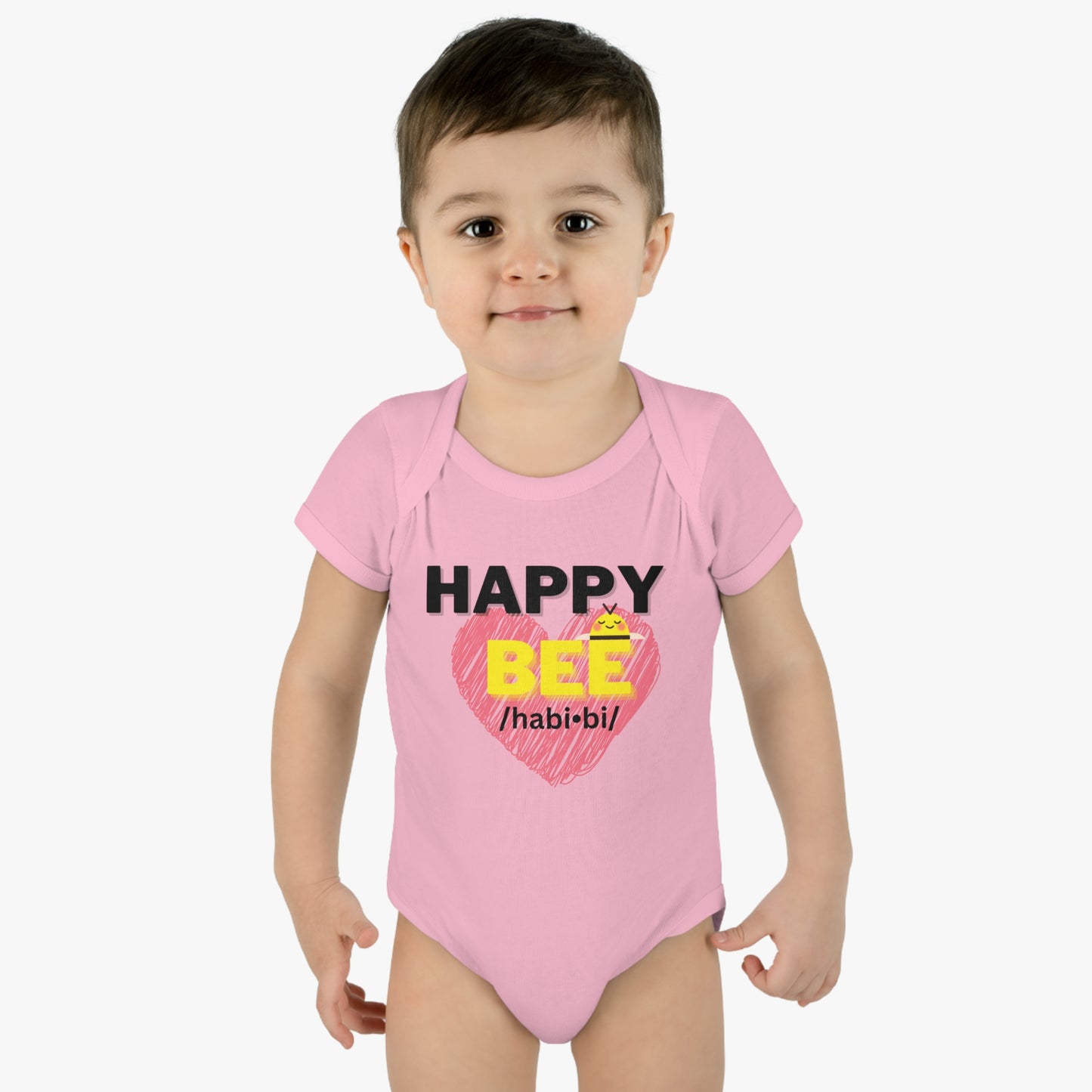 Short Sleeve Happy Bee onesie