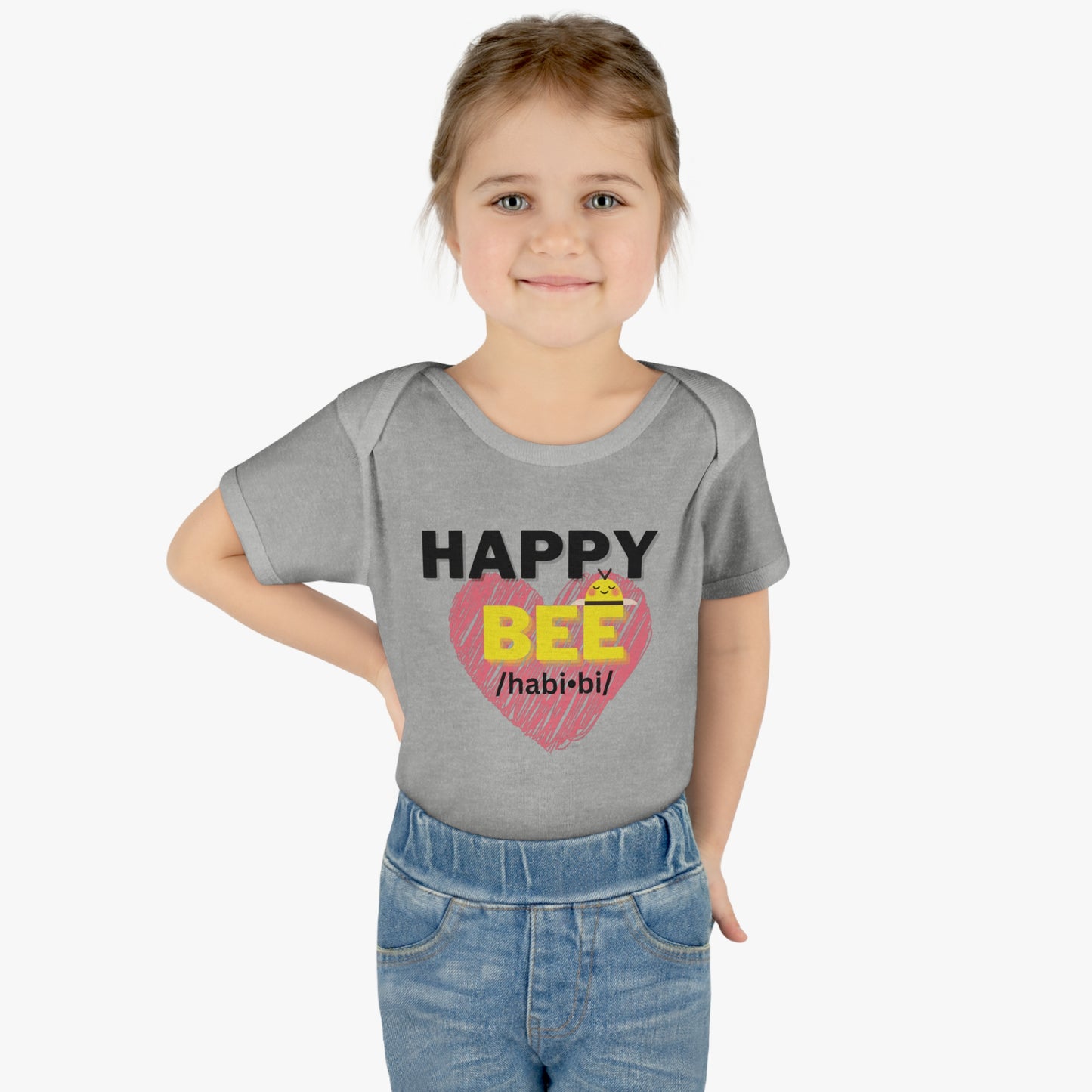 Short Sleeve Happy Bee onesie