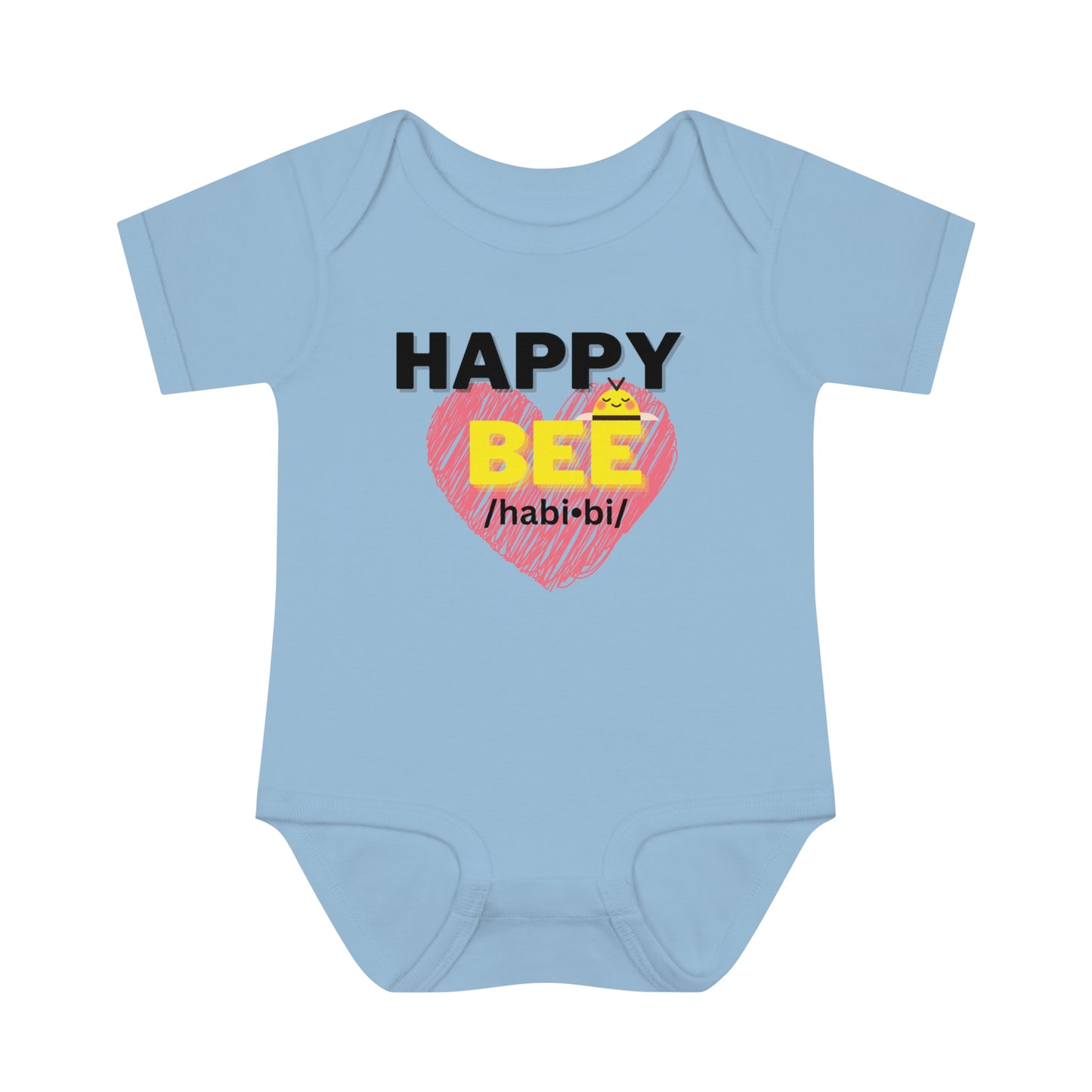 Short Sleeve Happy Bee onesie