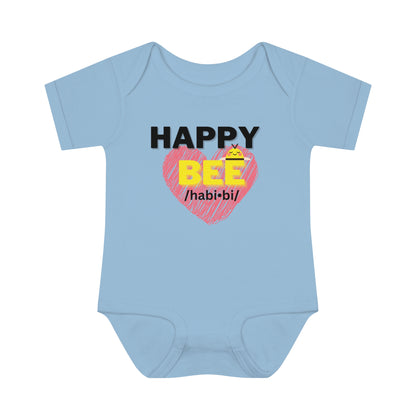 Short Sleeve Happy Bee onesie