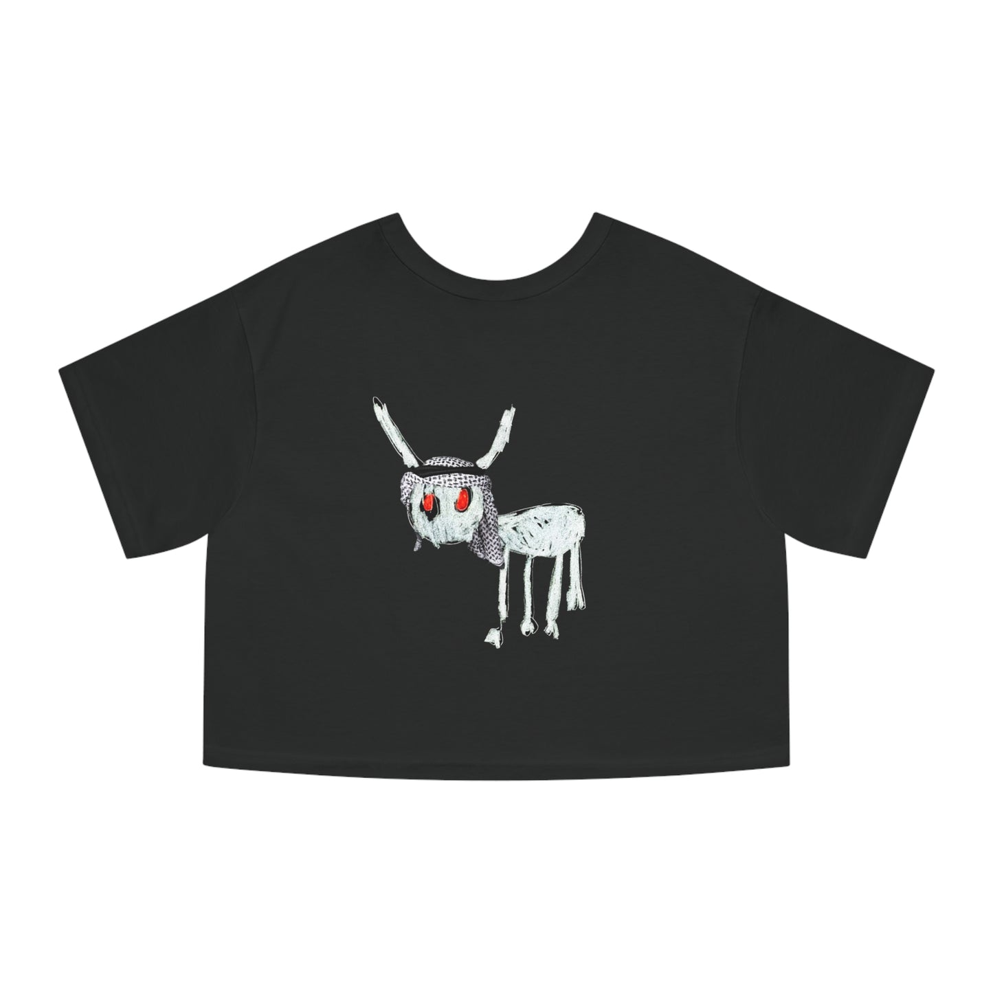 Lil Palestine Champion Crop Top Reverse