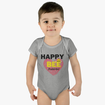 Short Sleeve Happy Bee onesie