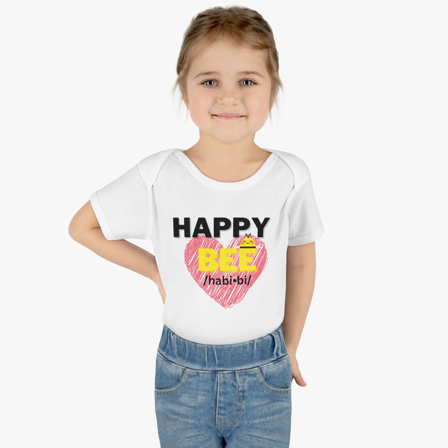 Short Sleeve Happy Bee onesie