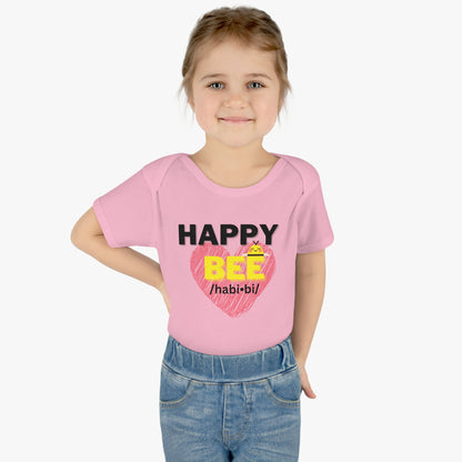 Short Sleeve Happy Bee onesie