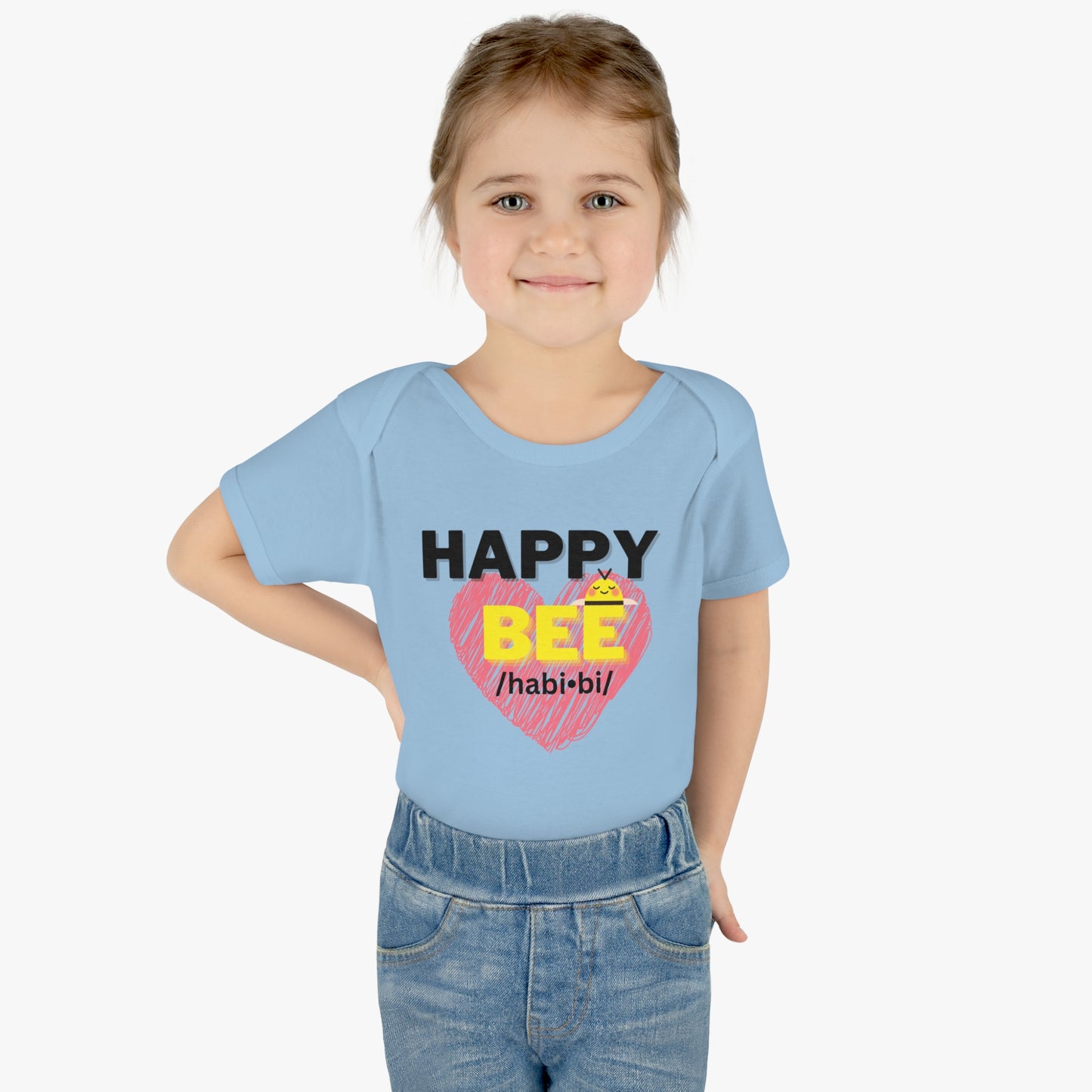 Short Sleeve Happy Bee onesie