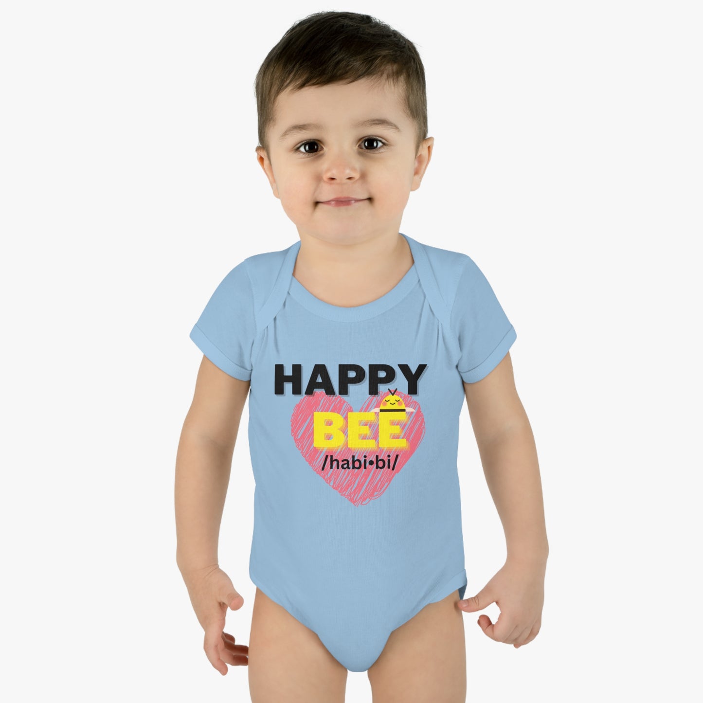 Short Sleeve Happy Bee onesie
